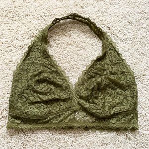 Green Halter Bralette